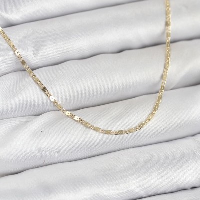 CM 14K Gold Renk Ezme Zincir Model 60 cm Kadın Kolye CM 14K Gold Renk Ezme Zincir Model 60 cm Kadın Kolye