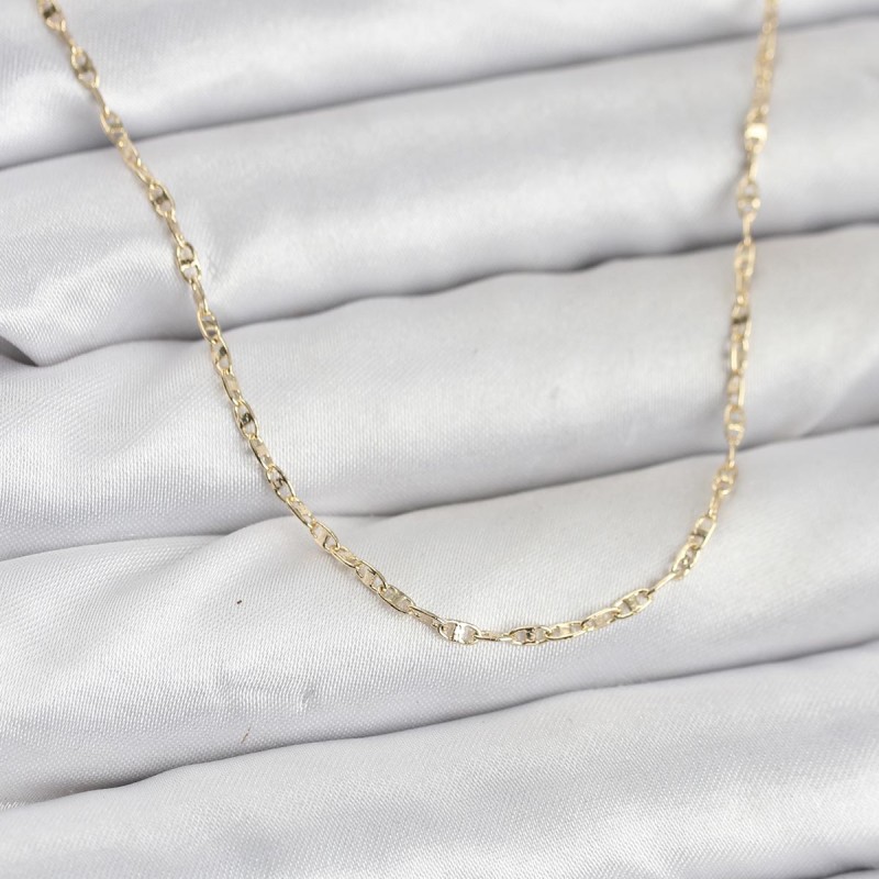 CM 14K Gold Renk Gemici Zincir Model 60 cm Kadın Kolye CM 14K Gold Renk Gemici Zincir Model 60 cm Kadın Kolye