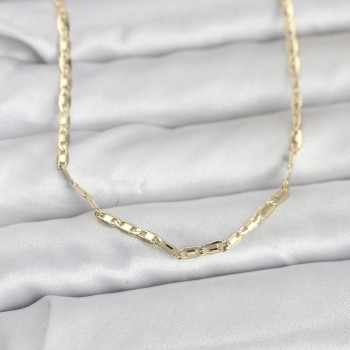 CM 14K Gold Renk Gemici Zincir Model 60 cm Kadın Kolye