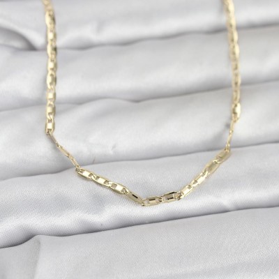 CM 14K Gold Renk Gemici Zincir Model 60 cm Kadın Kolye