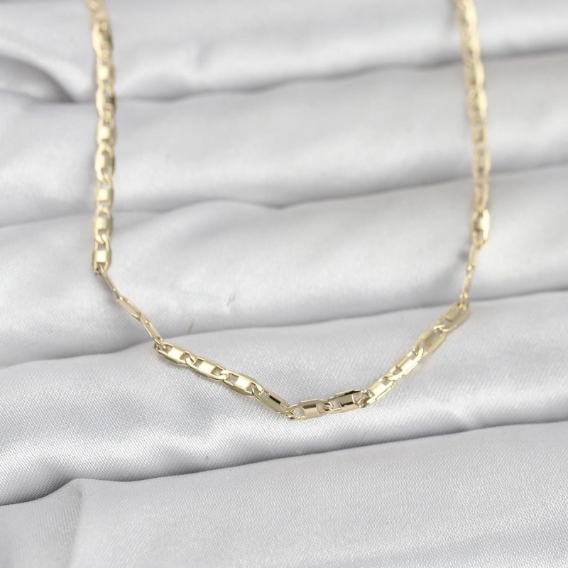 CM 14K Gold Renk Gemici Zincir Model 60 cm Kadın Kolye
