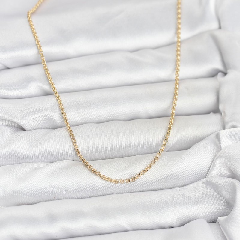 CM 14K Gold Renk Halka Model 60 cm Kadın Kolye CM 14K Gold Renk Halka Model 60 cm Kadın Kolye
