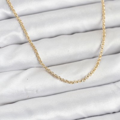 CM 14K Gold Renk Halka Model 60 cm Kadın Kolye CM 14K Gold Renk Halka Model 60 cm Kadın Kolye