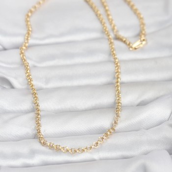 CM 14K Gold Renk Halka Zincir Model 60 cm Kadın Kolye CM 14K Gold Renk Halka Zincir Model 60 cm Kadın Kolye
