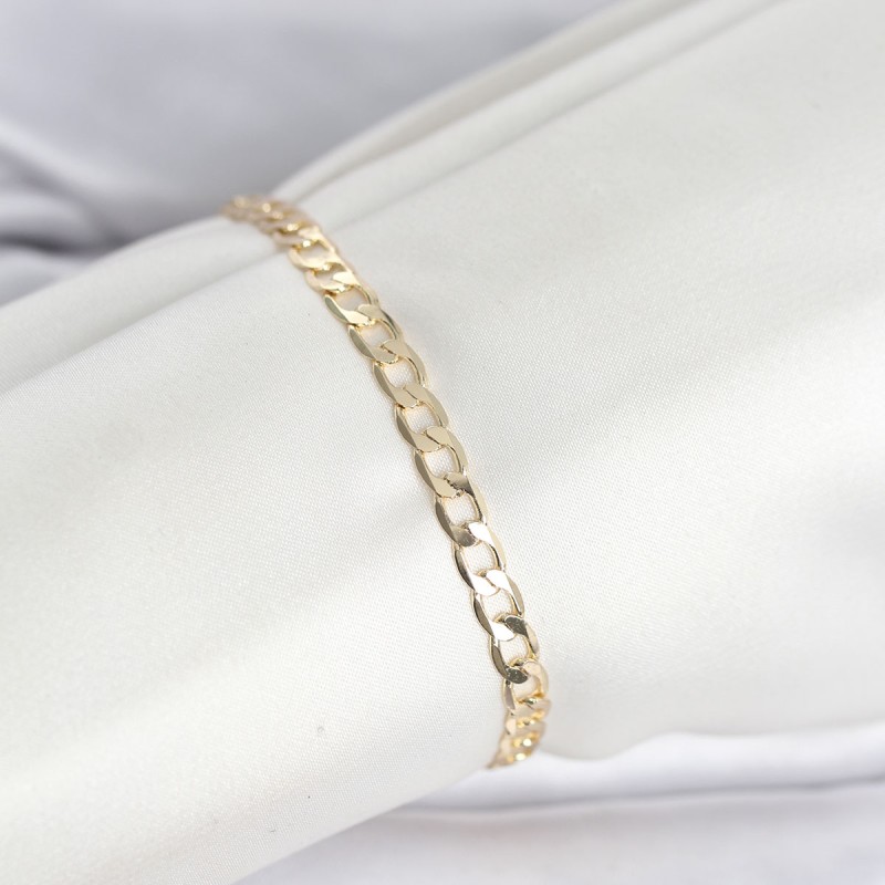 CM 14K Gold Renk Halka Zincir Model Kadın Bileklik CM 14K Gold Renk Halka Zincir Model Kadın Bileklik