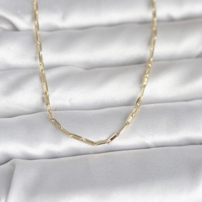 CM 14K Gold Renk İnce Ataç Zincir Model 60 cm Kadın Kolye CM 14K Gold Renk İnce Ataç Zincir Model 60 cm Kadın Kolye