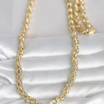 CM 14K Gold Renk Kalın Burgu Zincirli Model 60 cm Kadın Kolye CM 14K Gold Renk Kalın Burgu Zincirli Model 60 cm Kadın Kolye