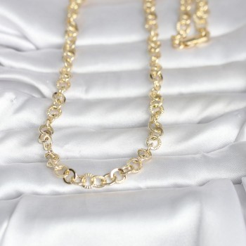 CM 14K Gold Renk Kalın Halka Zincirli 60 cm Kadın Kolye CM 14K Gold Renk Kalın Halka Zincirli 60 cm Kadın Kolye