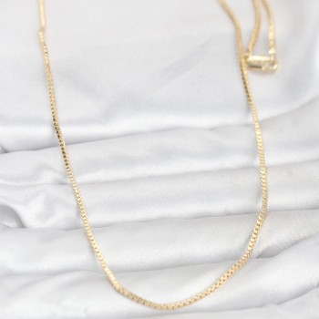 CM 14K Gold Renk Kare Zincirli Model 60 cm Kadın Kolye CM 14K Gold Renk Kare Zincirli Model 60 cm Kadın Kolye