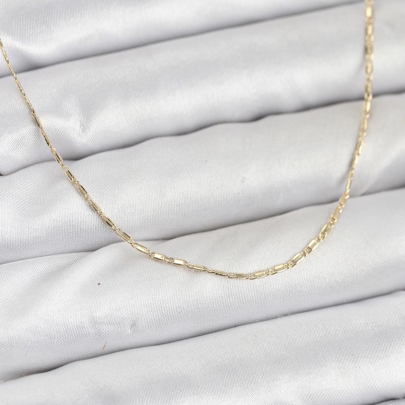 CM 14K Gold Renk Kesme Model 60 cm Kadın Kolye CM 14K Gold Renk Kesme Model 60 cm Kadın Kolye