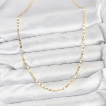 CM 14K Gold Renk Lazer İnce Zincirli Kadın Kolye CM 14K Gold Renk Lazer İnce Zincirli Kadın Kolye