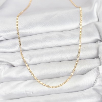 CM 14K Gold Renk Lazer İnce Zincirli Kadın Kolye CM 14K Gold Renk Lazer İnce Zincirli Kadın Kolye