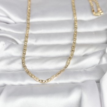 CM 14K Gold Renk Lazer Kesim Zincirli Model 60 cm Kadın Kolye CM 14K Gold Renk Lazer Kesim Zincirli Model 60 cm Kadın Kolye