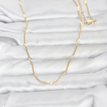CM 14K Gold Renk Lazer Puntalı Model 60 cm Kadın Kolye CM 14K Gold Renk Lazer Puntalı Model 60 cm Kadın Kolye