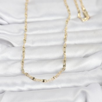 CM 14K Gold Renk Lazerli Gemici Zincir Model 60 cm Kadın Kolye CM 14K Gold Renk Lazerli Gemici Zincir Model 60 cm Kadın Kolye