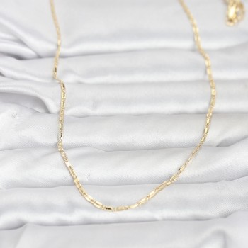 CM 14K Gold Renk Lazerli Zincir Model 60 cm Kadın Kolye CM 14K Gold Renk Lazerli Zincir Model 60 cm Kadın Kolye