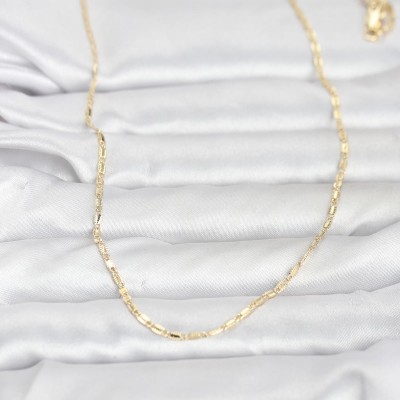 CM 14K Gold Renk Lazerli Zincir Model 60 cm Kadın Kolye CM 14K Gold Renk Lazerli Zincir Model 60 cm Kadın Kolye