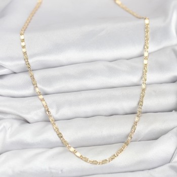 CM 14K Gold Renk Lazerli Zincir Model Kadın Kolye CM 14K Gold Renk Lazerli Zincir Model Kadın Kolye