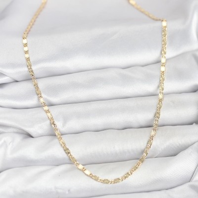 CM 14K Gold Renk Lazerli Zincir Model Kadın Kolye CM 14K Gold Renk Lazerli Zincir Model Kadın Kolye