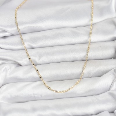 CM 14K Gold Renk Pirinç Gemi Zinciri Model Kadın Kolye CM 14K Gold Renk Pirinç Gemi Zinciri Model Kadın Kolye