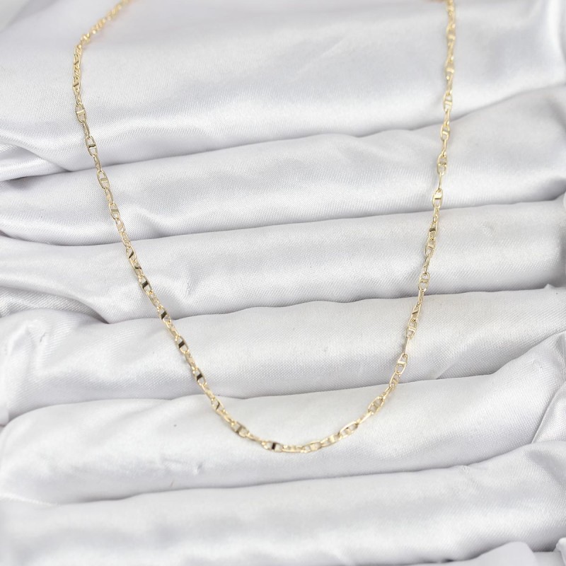 CM 14K Gold Renk Pirinç Gemi Zinciri Model Kadın Kolye CM 14K Gold Renk Pirinç Gemi Zinciri Model Kadın Kolye