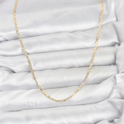 CM 14K Gold Renk Pirinç Lazer Model 60 cm Kadın Kolye CM 14K Gold Renk Pirinç Lazer Model 60 cm Kadın Kolye