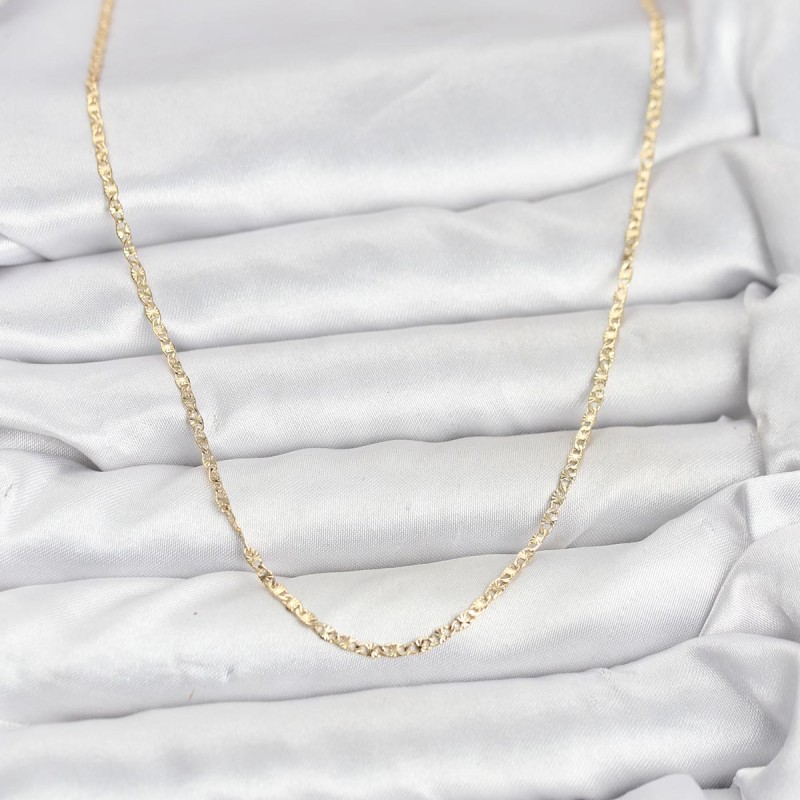 CM 14K Gold Renk Pirinç Lazer Model 60 cm Kadın Kolye CM 14K Gold Renk Pirinç Lazer Model 60 cm Kadın Kolye