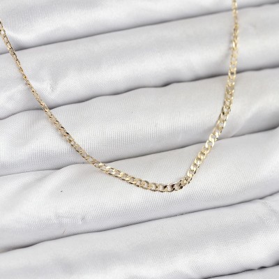CM 14K Gold Renk Pirinç Zincir Model Kadın Kolye CM 14K Gold Renk Pirinç Zincir Model Kadın Kolye