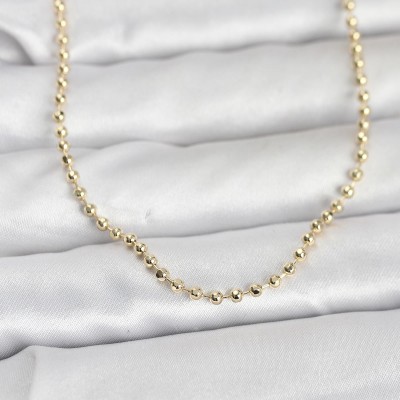 CM 14K Gold Renk Top Zincirli Model 60 cm Kadın Kolye CM 14K Gold Renk Top Zincirli Model 60 cm Kadın Kolye