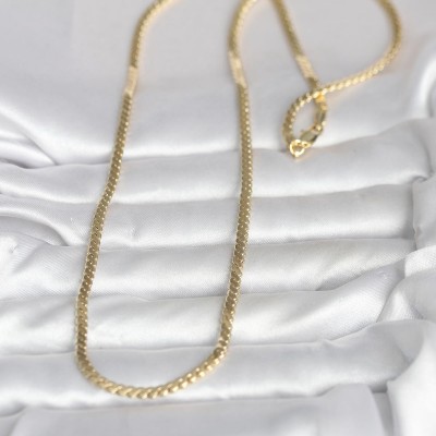CM 14K Gold Renk Yassı Ezme Zincir Model 60 cm Kadın Kolye CM 14K Gold Renk Yassı Ezme Zincir Model 60 cm Kadın Kolye