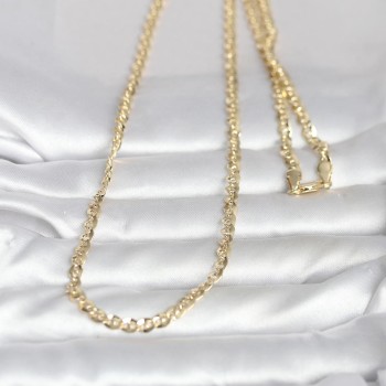 CM 14K Gold Renk Yassı Oval Zincirli Model 60 cm Kadın Kolye CM 14K Gold Renk Yassı Oval Zincirli Model 60 cm Kadın Kolye