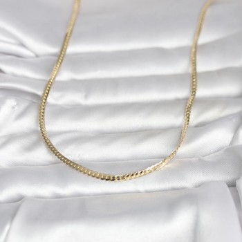 CM 14K Gold Renk Yassı Zincir Model 45 cm Kadın Kolye CM 14K Gold Renk Yassı Zincir Model 45 cm Kadın Kolye