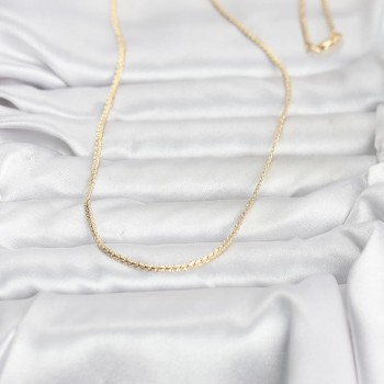 CM 14K Gold Renk Yassı Zincir Model 60 cm Kadın Kolye CM 14K Gold Renk Yassı Zincir Model 60 cm Kadın Kolye