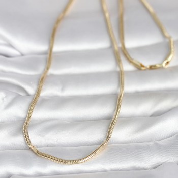 CM 14K Gold Renk Yılan Zincir Model 60 cm Kadın Kolye CM 14K Gold Renk Yılan Zincir Model 60 cm Kadın Kolye