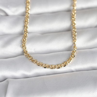 CM 14K Gold Renk Zincir Model 60 cm Kadın Kolye CM 14K Gold Renk Zincir Model 60 cm Kadın Kolye