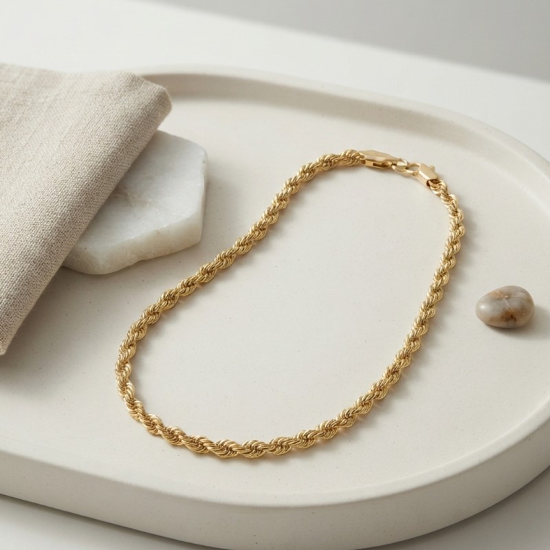 CM Burgu Model Gold Renk 10 mm Kalınlık 50 cm Kadın Kolye CM Burgu Model Gold Renk 10 mm Kalınlık 50 cm Kadın Kolye