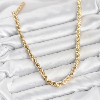 CM Burgu Model Gold Renk Pirinç 60 cm Kadın Kolye CM Burgu Model Gold Renk Pirinç 60 cm Kadın Kolye