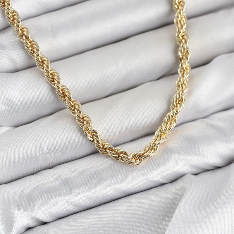 CM Burgu Model Gold Renk Pirinç 60 cm Kadın Kolye CM Burgu Model Gold Renk Pirinç 60 cm Kadın Kolye