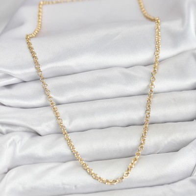 CM Gold Renk Pirinç Halkalı Model Kadın Kolye CM Gold Renk Pirinç Halkalı Model Kadın Kolye