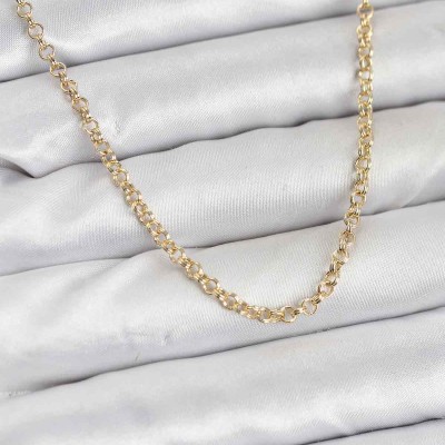 CM Gold Renk Pirinç Halkalı Model Kadın Kolye CM Gold Renk Pirinç Halkalı Model Kadın Kolye