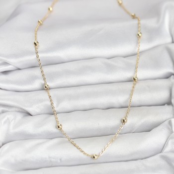 CM Gold Renk Top Zincirli Kadın Kolye CM Gold Renk Top Zincirli Kadın Kolye