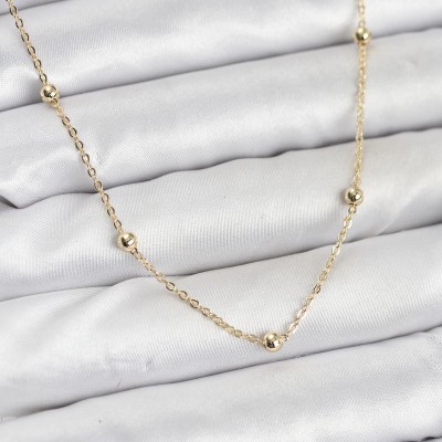 CM Gold Renk Top Zincirli Kadın Kolye CM Gold Renk Top Zincirli Kadın Kolye