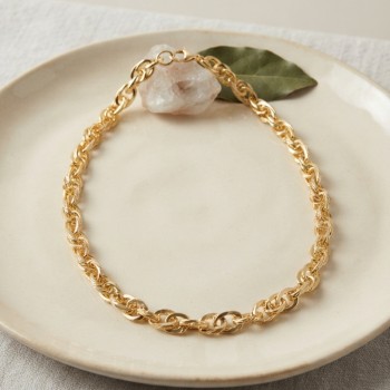 CM Kalın Burgu Model Gold Renk 50 cm Kadın Kolye CM Kalın Burgu Model Gold Renk 50 cm Kadın Kolye