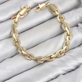 CM Kalın Zincir Model Gold Renk Pirinç Kadın Bileklik CM Kalın Zincir Model Gold Renk Pirinç Kadın Bileklik