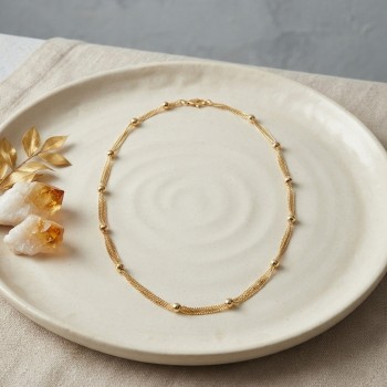 CM Top Zincirli Gold Renk 50 cm Kadın Kolye CM Top Zincirli Gold Renk 50 cm Kadın Kolye