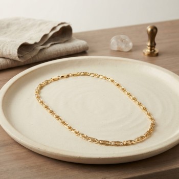 CM Yay Model Gold Renk 50 cm Kadın Kolye CM Yay Model Gold Renk 50 cm Kadın Kolye
