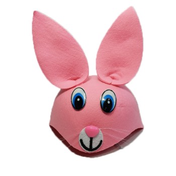 Çocuk Tavşan Şapkası Pembe Renk Çocuk Tavşan Şapkası Pembe Renk