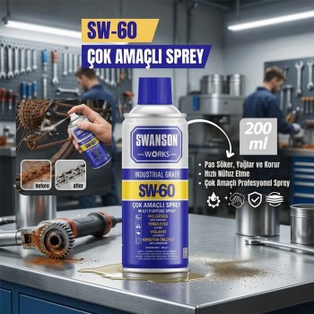 Çok Amaçlı Yağlayıcı Sprey - 200 ml - Pas Sökücü - Profesyonel Sprey 