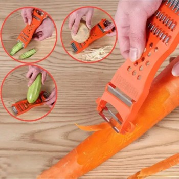 Çok Fonksiyonlu Rende - Jülyen Doğrama - Soyacak - Plastik Çok Fonksiyonlu Rende - Jülyen Doğrama - Soyacak - Plastik