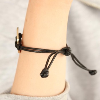 COOL (Havalı) Siyah Deri İpli Unisex Mood Bileklik COOL (Havalı) Siyah Deri İpli Unisex Mood Bileklik